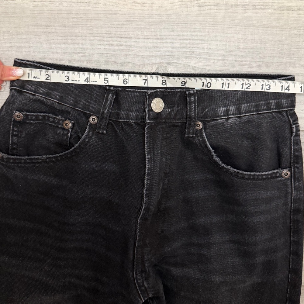 ZARA TRF Mom Fit Comfort Jeans Washed Black US 6 - Picture 8 of 10